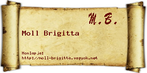 Moll Brigitta névjegykártya